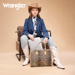 wrangler leopard print wide tote crossbody – tan wrangler leopard print wide tote crossbody – tan