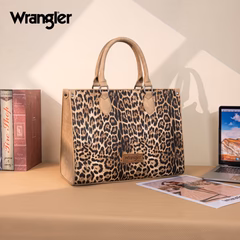 wrangler leopard print wide tote crossbody – tan wrangler leopard print wide tote crossbody – tan